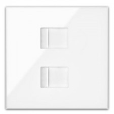 Kit front 1 elemento 2 tomas RJ45 10020111-130 Simon 100