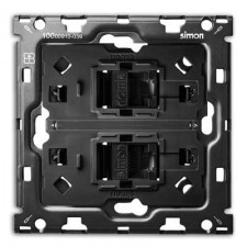 Kit back 2 tomas RJ45 1 elemento 10010111-039 Simon 100