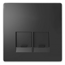Tapa RJ45 doble S-One ártico Schneider MTN4572-6034 Antracita