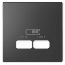 Tapa cargador USB doble schneider MTN4367-6034 Antracita dlife