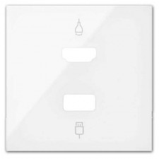 Tapa conector HDMI - USB Simon 10001095-130 color blanco
