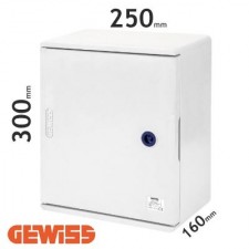 Cuadro eléctrico de poliéster Gewiss GW46001F con puerta ciega