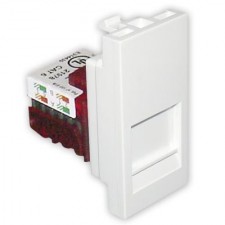 Tapa con conector RJ45 Efapel 45978 S BR Quadro 45 color blanco