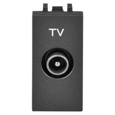 NIESSEN ZENIT N2250.1PL  Tapa Toma TV-R/SAT Plata - ElectroMaterial