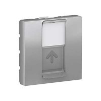Tapa toma datos RJ45 Schneider NU946130 New Unica aluminio