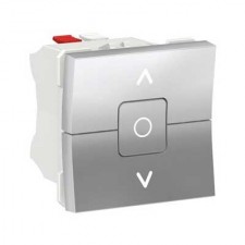 Interruptor de persianas New Unica NU320830 Schneider aluminio