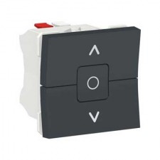 Interruptor de persianas 3 posiciones New Unica NU320854 Schneider antracita