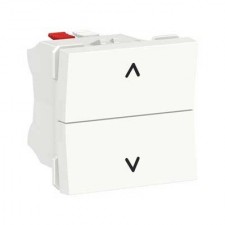 Pulsador de persianas New Unica NU320718 Schneider blanco polar