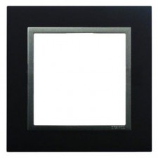 Marco simple Efapel 90910 t ps animato negro y gris