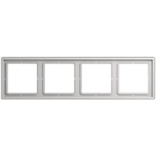Marco 4 elementos JUNG LS 984 LG gris claro