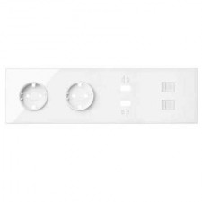 Kit front 4 elementos 2 enchufes 2 USB 2 RJ45 10020403-130 Simon 100