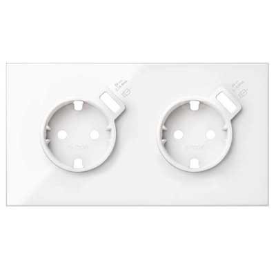 Kit Front 3 Bases Enchufe Simon 100 Blanco 10020302-130 