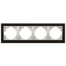Marco 4 ventanas Efapel 90940 t pa animato negro aluminio