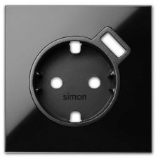 Tapa enchufe schuko 10000049-138 Simon 100 negro