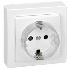 Base de enchufe Simon 73432-50 de superficie 16A 250V Blanco