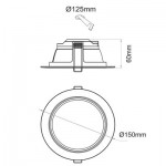 Downlight LED NOI 14W 242337-15F Beneito & Faure 4000K