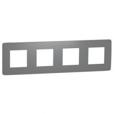 Marco gris de 4 elementos Schneider NU280821 New Unica Studio Color