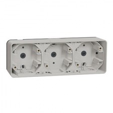 Caja superficie estanca Schneider MUR39913 blanco 3 elementos Mureva styl