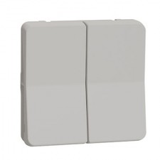Doble conmutador estanco blanco Schneider MUR39022 Mureva styl