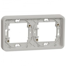 Marco estanco de empotrar 2 elementos Schneider MUR39101 Mureva Styl blanco
