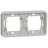 Marco estanco de empotrar 2 elementos Schneider MUR39101 Mureva Styl blanco