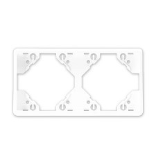 Marco 2 elementos horizontal Efapel 50921 T BR Apolo 5000 blanco