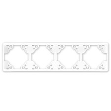 Marco 4 elementos horizontal Efapel 50941 T BR Apolo 5000 blanco