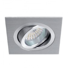 Aro empotrable basculante de aluminio blanco GU10 LED
