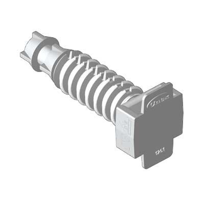 Taco a presión gris para brida 6mm Unex 1253-3 100 unidades