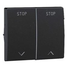 Tecla para doble interruptor de persianas Efapel Sirius 70 antracita 70613 T AT