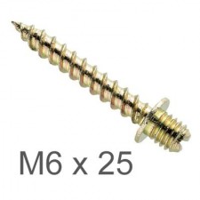 Tornillo tirafondo rosca M6 x 25 9B625TF