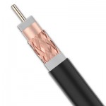 cable coaxial Televés 215501 negro malla cobre-cobre cable coaxial Televés 215501 negro malla cobre-cobre
