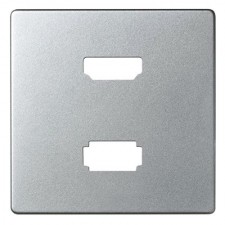Tapa toma HDMI + USB Simon 82 aluminio frío 8201095-093