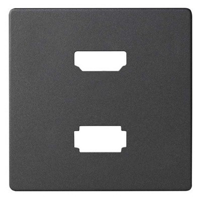 Tapa para toma HDMI + USB Simon 82 8201095-038 grafito