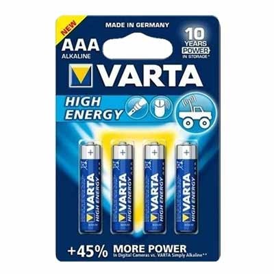 Pilas AAA Alcalinas pequeñas tipo LR03 Varta