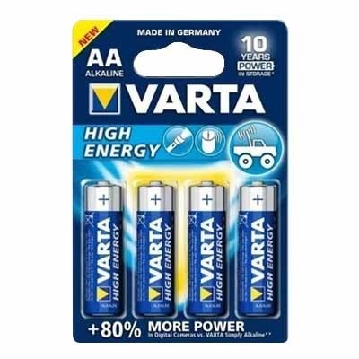 Pilas Alcalinas estándar AA LR06 VARTA