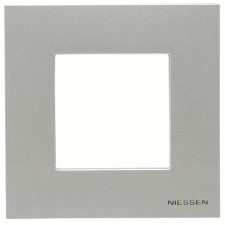 Marco básico de 1 elemento color plata n2271.1 pl zenit niessen