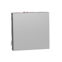 Pulsador Schneider NU320630 New Unica aluminio