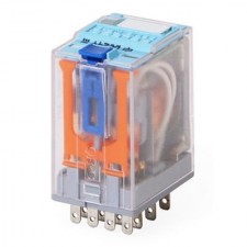 Relé 4 polos C9-A41X/AC12V Releco en miniatura contactos inversores