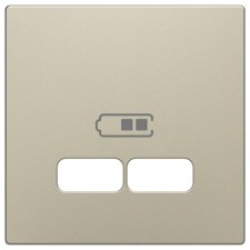 Tapa para toma USB doble Schneider D-life MTN4367-6033 Sahara