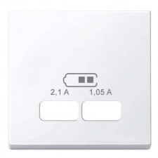 Tapa cargador USB doble MTN4367-0325 Schneider Elegance blanco activo