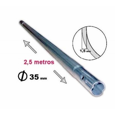 Mastil antena Televes 2407 1.5m x 35mm espesor 1.5mm