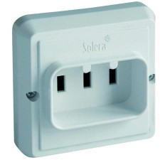Base enchufe Solera 6827 bipolar toma tierra 25a 250v