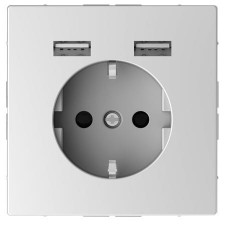 Enchufe schuko cargador USB schneider MTN2366-6035 Artico