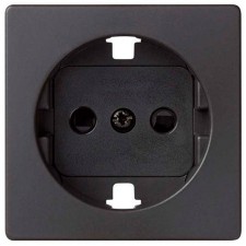 Tapa de enchufe Simon 8200041-098 concept negro mate