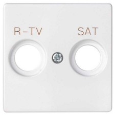 Tapa Simon 8200097-090 concept blanco mate para tomas tv-sat