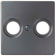 Tapa Simon 8200053-096 concept Titanio para tomas tv-sat