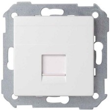 Tapa Simon 8200005-090 concept blanco mate para tomas RJ45