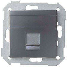 Tapa Simon 8200005-096 concept Titanio para tomas RJ45