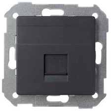 Tapa Simon 8200005-098 concept negro mate para tomas RJ45